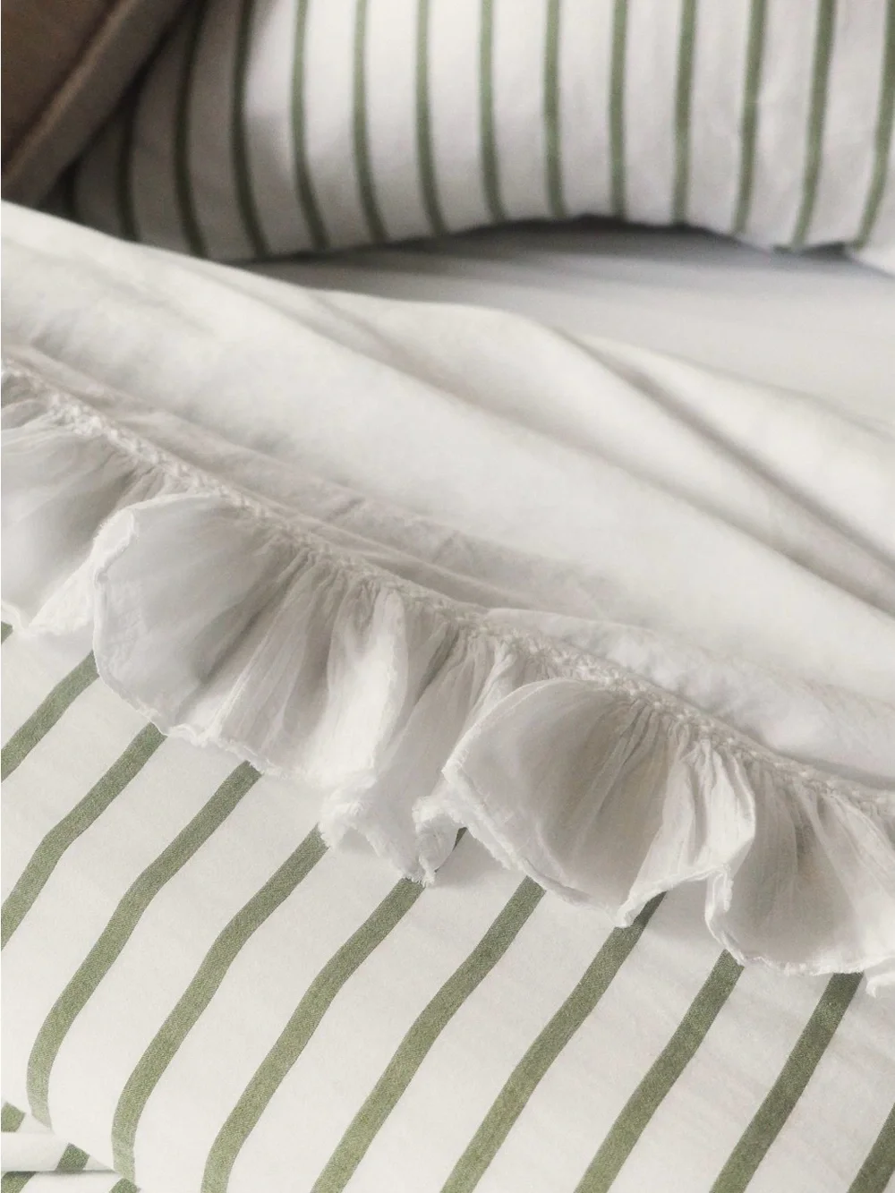 Anthropologie ruffled trim